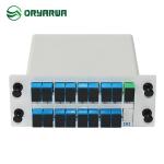 SC UPC 1x16 Fiber Optic Cassette PLC Splitter ABS Material