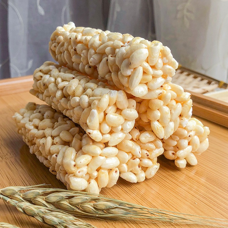 Round Highland Barley Sticks Rice Crackers Snack