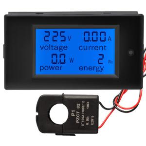 China CE / FCC 100A AC CT Ammeter Digital With Split LCD Display factory