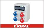 IP44 Temporary Power Distribution Electric Socket Box AC 400V