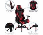 Racing Gaming Chair with Ergonomic Design and Product Dimensions of 29"D x 29"W