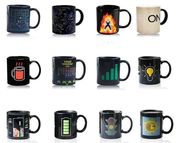 OXGIFT China Supplier Wholesale Amazon ebay Temperature heat sensitive cup hot water custom color changing mug