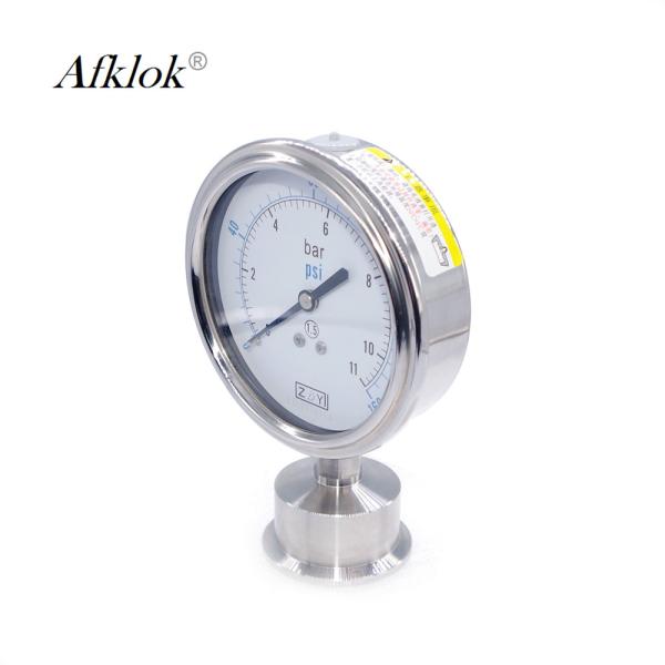 Shock Proof Steam Boiler Gas Pressure Test Gauge 63mm 98mm Stainless Steel