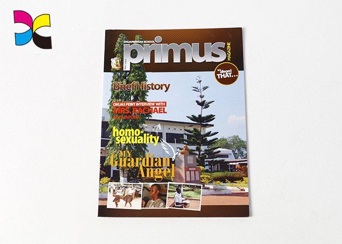 A4 Size Book Custom Magazine Printing Artpaper Full Color Cover Perfect Binding