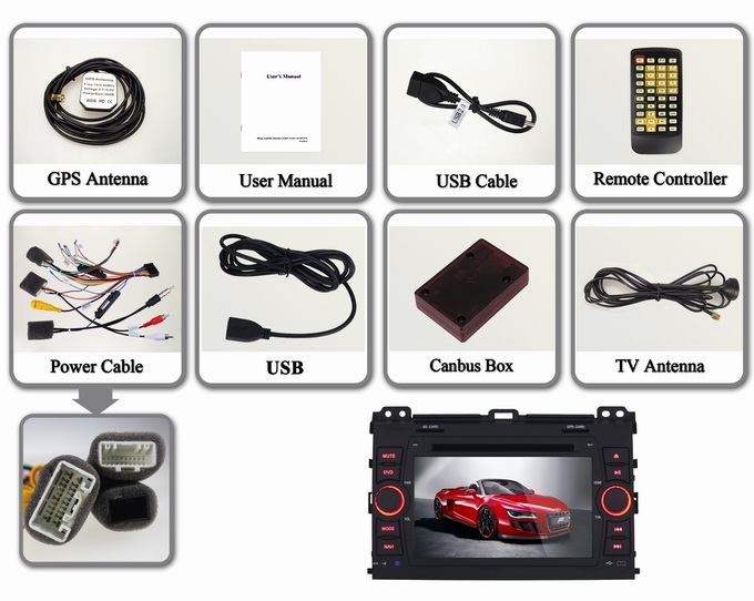 Ouchuangbo Auto DVD Stereo Player for Toyota Prado 2008-2011 Android 4.2 System iPod USB Wifi OCB-8626B