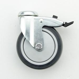 China JY Anti Skid Home Caster Wheels TPR Thermoplastic Rubber Wheels factory