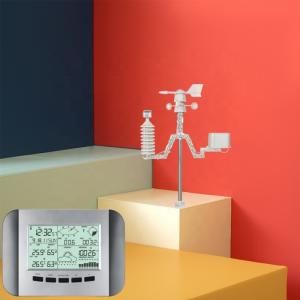 China Large Screen Digital Weather Station With Outdoor Rain Sensor And 48s Data Update 19.5*13*3CM factory
