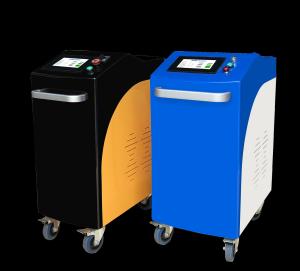 China High Rigidity 100W Laser Rust Removal Machine Imported USA High Speed Motors factory