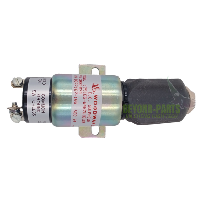 Cummins Excavator Parts Cut Off Shut Down Stop Solenoid Valve 3864274EA