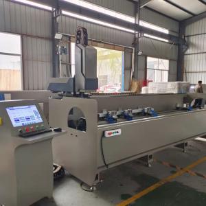 China Worktable +-90° turn Aluminum Window Profile CNC Drilling Milling Machinery factory