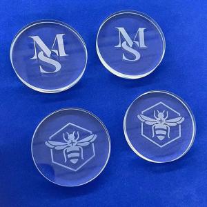 China Factory Custom High Temperature Sandblasting Logo Quartz Sheet factory