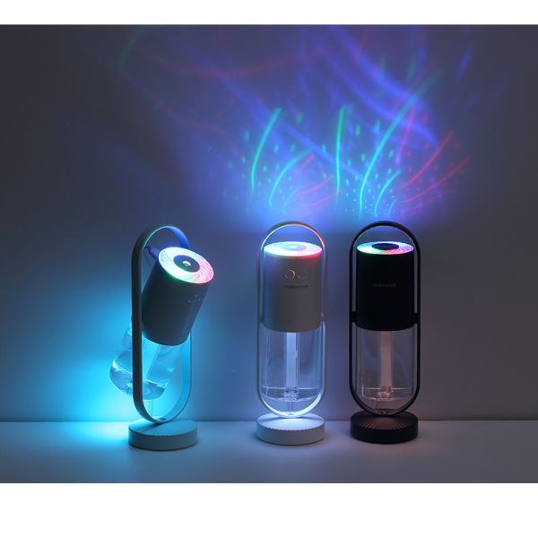200ML Phantom Creative Usb Ultrasonic Air Purifier Humidifier 360 Degree Rotating Spray Moisturizing