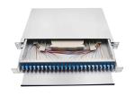 LC Duplex Fiber Optic Patch Panel 24 Port 48 Cores 3 Years Warranty