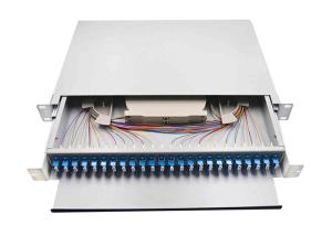 China LC Duplex Fiber Optic Patch Panel 24 Port 48 Cores 3 Years Warranty factory