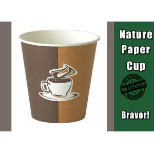 China PE Lined Disposable Hot Drink Cups 12 oz Single Wall With Logo Custom Printing factory