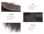 Swiss Human Hair Lace Frontal 13x4 Virgin Thin Transparent Closure Pre Plucked
