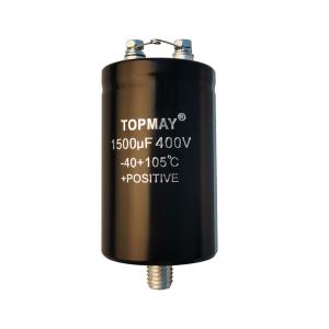 China 1500UF 400V Electrolytic Aluminum Capacitor With Stud Terminal factory