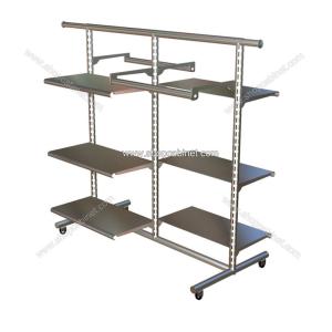 China garment promotional display rack,inner clothes display shelf, bookstore shelf display factory