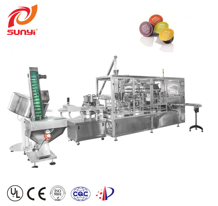 Low Price High Productivity Two Lanes Dolce Gusto Coffee Capsule Filling And Packaging Machine