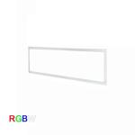 48W RGB led panel light fixture with 85-265V White and Silver Frame Cover for