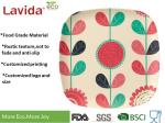 Fancy Flower Style Bamboo Fibre Plates , BPA Free Bamboo Disposable Dinner