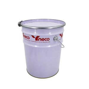 China Steel 5 Gallon White Paint Bucket With Lever Lock Covers factory