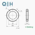 DIN70852 Round Nut Customized Slotted Locking Plate Groove Spare Bearing