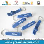 Plastic Beer White Bottle Opener Key Chain Promotional Bottle Opener with Key