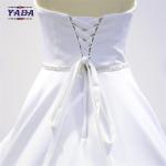 Elegant vintage handmade appliqued korean style dress strapless dresses latest