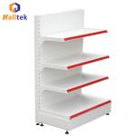 Hot Selling Metal White Customized Display Supermarket Shelf Rack