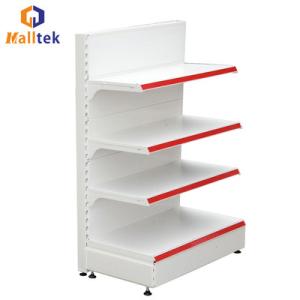 China Hot Selling Metal White Customized Display Supermarket Shelf Rack factory