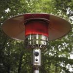 220 cmH Stainless steel silver gas Flexible Radiant Rattan Gas Patio Heater