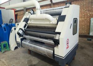 China 1600mm 60-80m / Min Corrugated Cardboard Making Machine Paperboard Single Facer Line factory