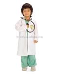Kids Doctors Scientist Medical nurse White Lab Coat scrubs Costume For Halloween