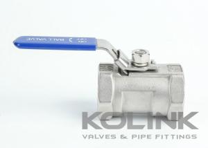 China 1-piece Stainless Steel Ball Valve BSP Screw NPT Reduced bore 1000 WOG factory