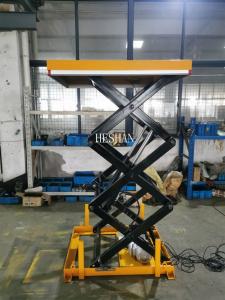 China 1 Ton Portable Scissor Lift Table Electric Hydraulic Air Lifting Jack Customized factory