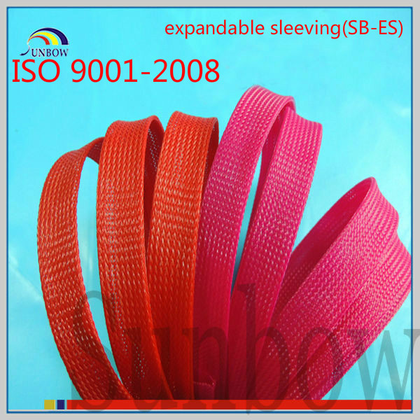 H Class Motors Fiberglass Expandable Sleeve Coated with Silicone Resin -60ºC ~ 180ºC