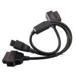 Extension Data OBD2 Y Cable Elbows 16 Pin 1 Male To 2 Female