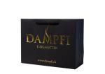 Golden Foil Stamping Logo Printed Paper Bags Matt Lamination Surface With
