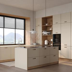 China Factory Price Customize Cost-effective Melamine Finish Style Kitchen Fro Individual House factory