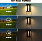 Stainless Steel Solar Garden Lights Bright LED Powered Fence Lamp LED Lawn