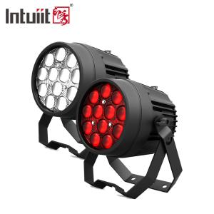 China 12x10W RGBW 4in1 Outdoor IP65 Waterproof Heavy Cast Aluminum Flat Led Par Light factory