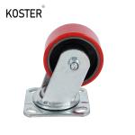 Industrial Caster Wheel 2 Inch Fixed PU Material MW Caster Heavy Duty Rotating