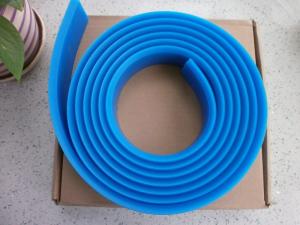 China 75 Shore Blue Screen Printing Squeegee Blades ISO 9001 Hard To Wear For Ceramics factory