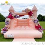 Large Bounce House Inflatable Commerical Camelot Knight Snowy White Obstacle