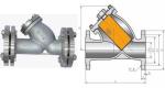 JIS flanged Y strainer，JIS standard Y pattern Strainer flange end