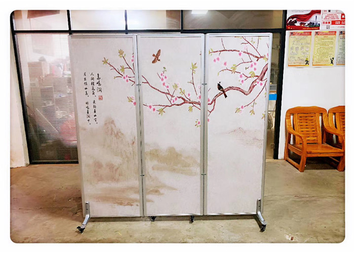 Restaurant Low Hight Folding Wall Partition With Wheels Mdf Melamine Office Divider With Wheels