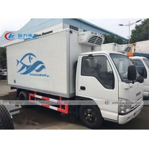 China ISUZU 4T Freezer Box Truck With Thermo King Refrigerator on sale