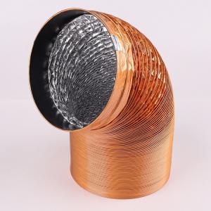 China Traditional 100MM 125MM Air Semi Rigid 8 Inch Semi Rigid Aluminum Flexible Ducting Pipe factory