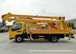 Hydraulic Rising Truck Mounted Aerial Platform , 16-18 Meter High Altitude